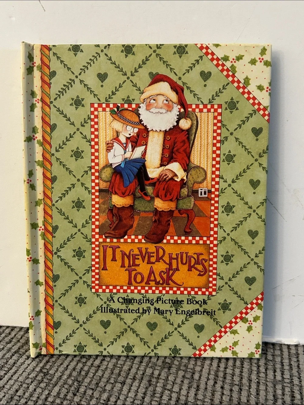 Mary Engelbreit book It Never Hurts to Ask Christmas hardcover collectible